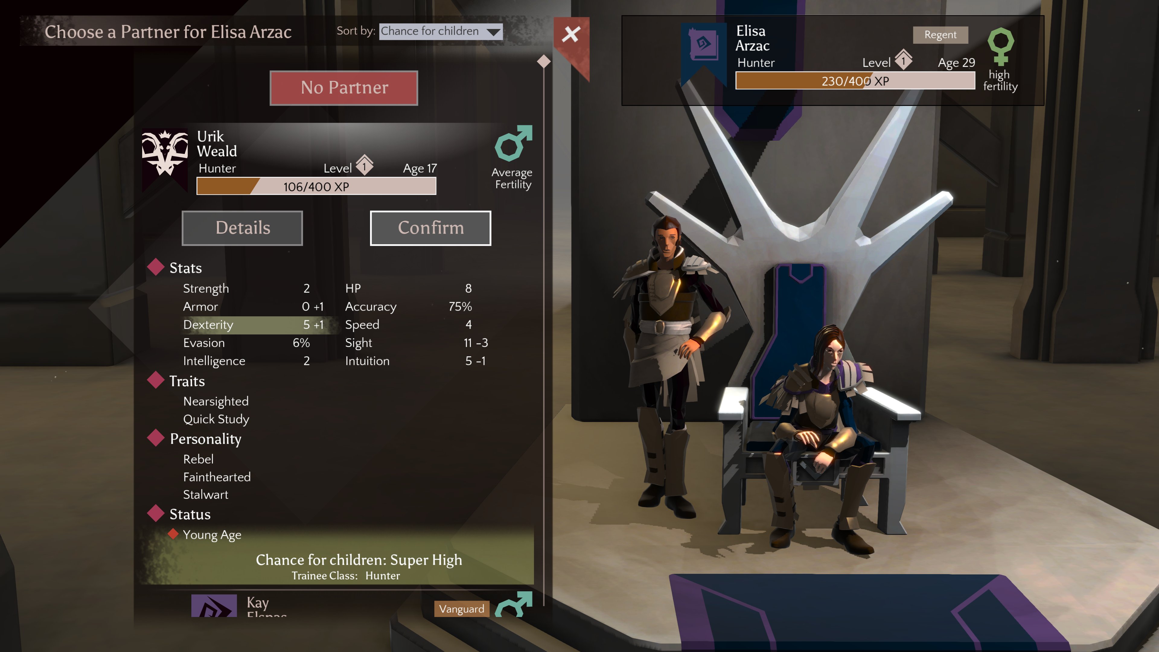 Massive Chalice - Warrior couple in their castle